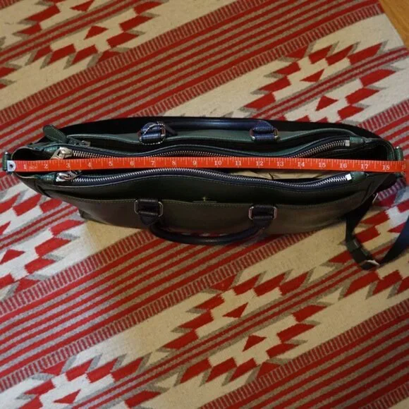 Beautiful Dark Green Coach Work or Day Bag in Like New Condition - Picture 13 of 16